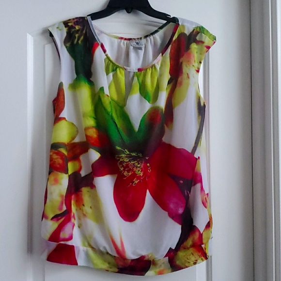Worthington Tops - Worthington floral tank